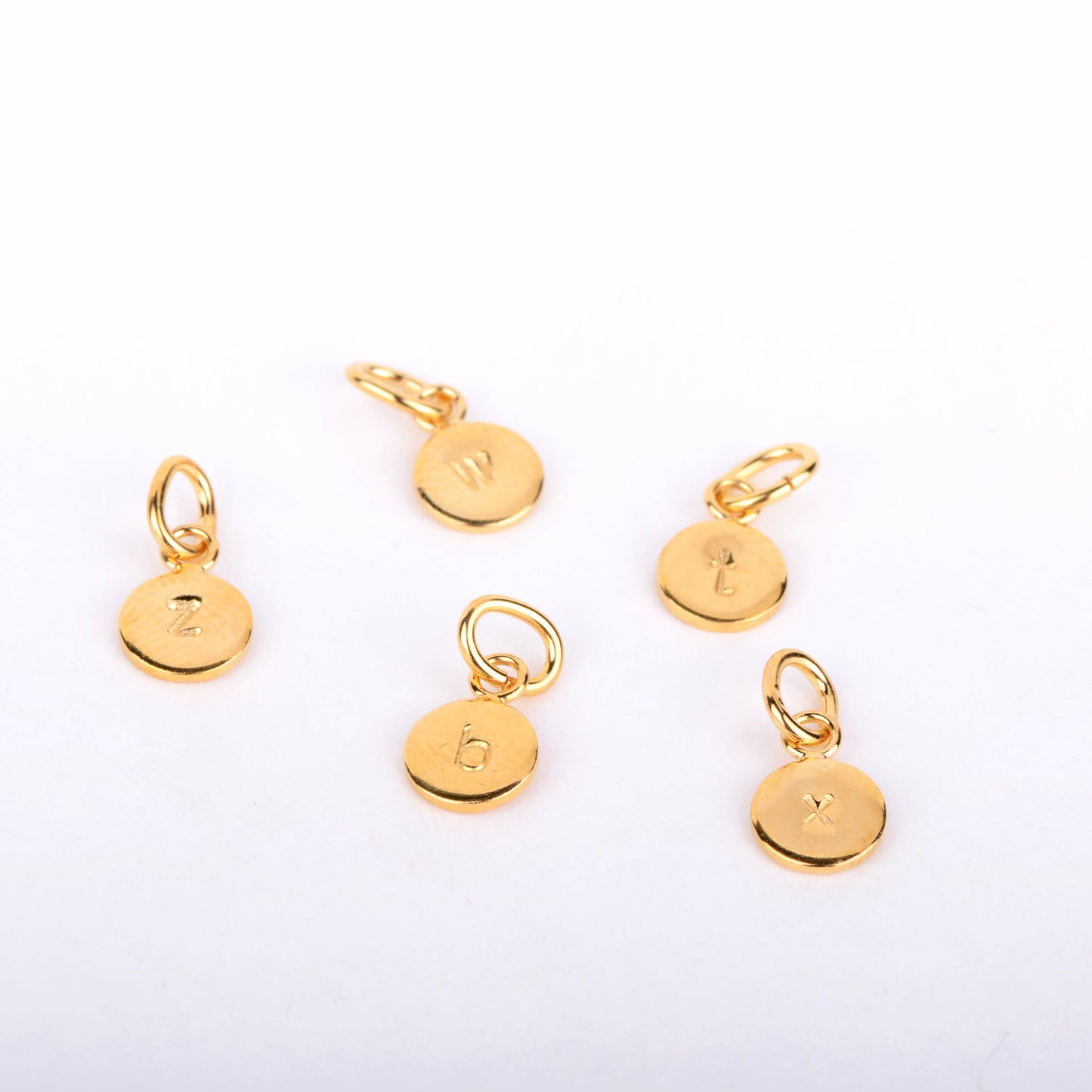 Loose pendant coin letters
