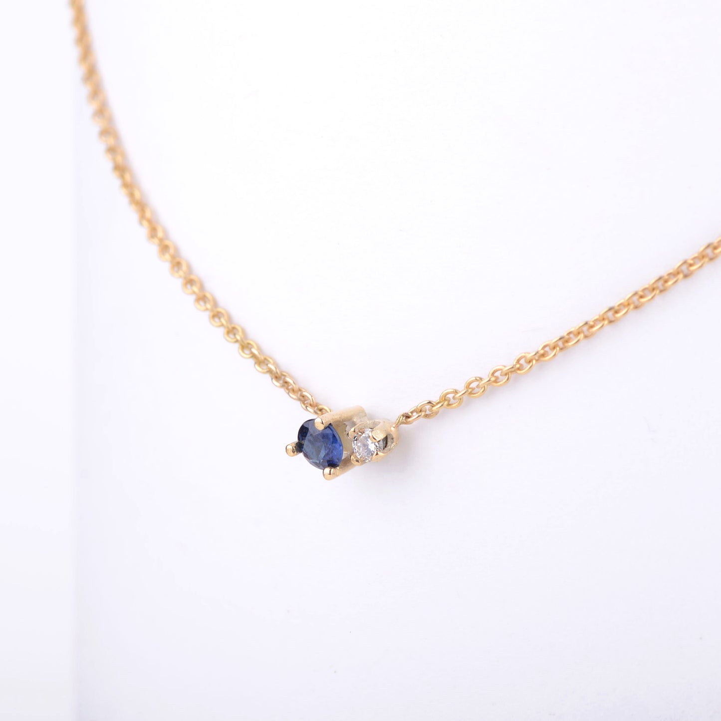 Necklace 14k sparkle indigo